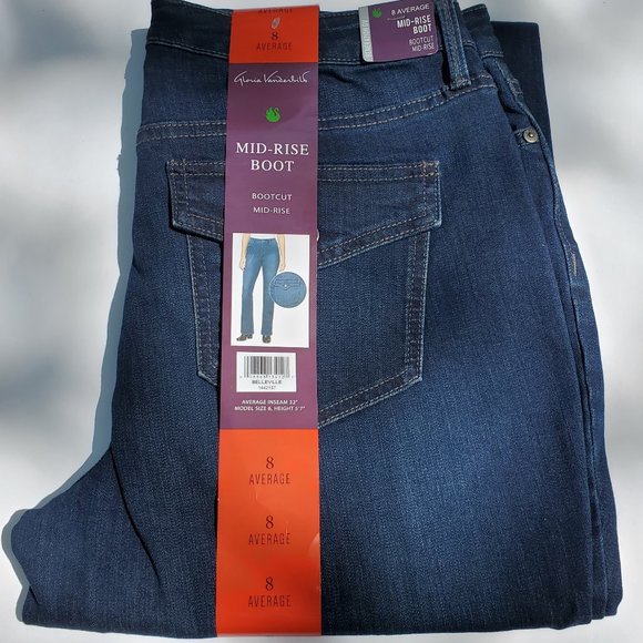 Gloria Vanderbilt Ladies' Mid-Rise Bootcut Jeans 8 - Picture 3 of 9